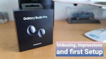 Samsung Galaxy Buds Pro Unboxing and First Setup!