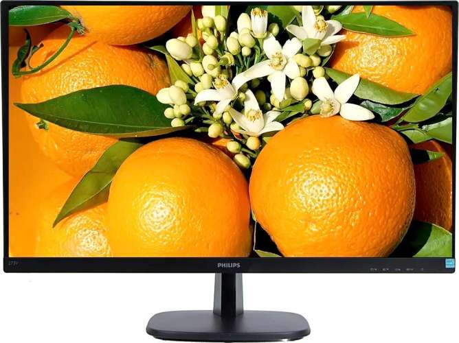 27" Монитор Philips 273V7QDSB (00/01),  1920x1080,  IPS,  75Гц,  1хHDMI,  черный