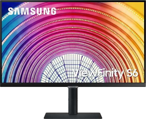 27" Монитор Samsung ViewFinity S6 S27A600NAU,  2560x1440,  IPS,  75Гц,  1хHDMI,  1хDP,  черный