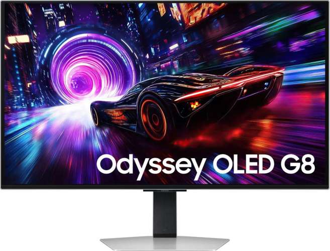 32" Монитор Samsung Odyssey OLED G8 LS32FG812SIXCI,  3840x2160,  OLED,  240Гц,  2хHDMI,  1хDP,  серебристый