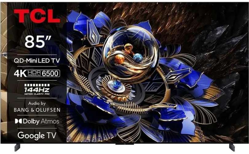 85" TCL 85X11K, 4K Ultra HD, черный, СМАРТ ТВ