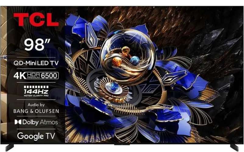 98" TCL 98X11K, 4K Ultra HD, черный, СМАРТ ТВ