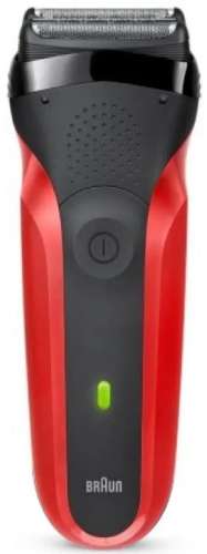 Бритва сетчатая Braun 300s r реж.эл.:3 питан.:элек.сеть/аккум. красный/черный
