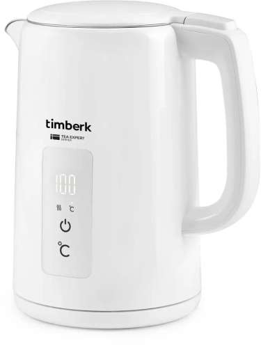 Чайник электрический Timberk T-EK21S02, 2200Вт, белый