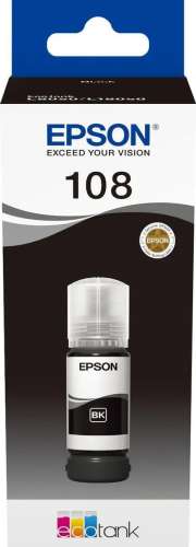 Чернила Epson 108 C13T09C14A, для Epson, 70мл, черный