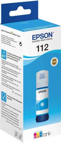 Чернила Epson 112 C13T06C24A, для Epson, 70мл, голубой