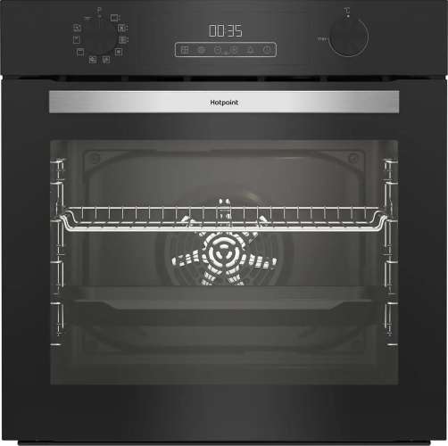 Духовой шкаф HOTPOINT FE8 824 H BL,  черный/нержавеющая сталь