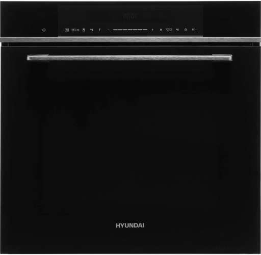 Духовой шкаф Hyundai HMEO 6780 DX,  черное стекло/серебристый
