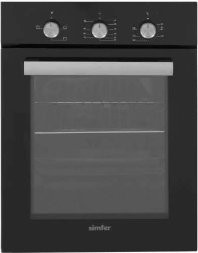 Духовой шкаф Simfer B4EB14006,  черный/нержавеющая сталь