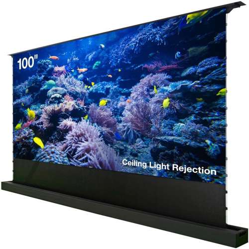 Экран Cactus FloorRising CS-PSFRCLR-221X125,  221х125 см, 16:9,  напольный черный