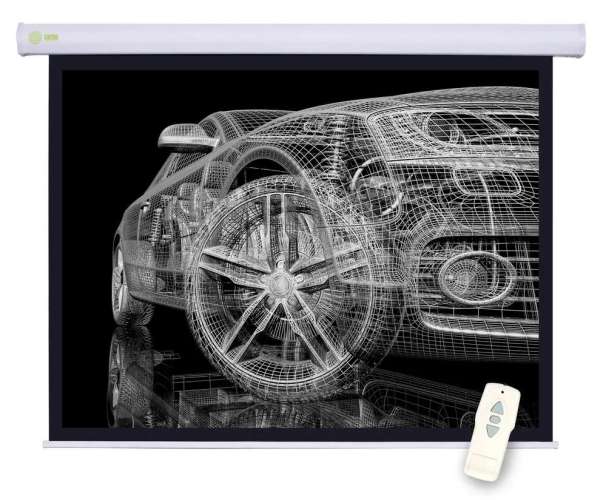 Экран Cactus Motoscreen CS-PSM-150x150,  150х150 см, 1:1,  настенно-потолочный