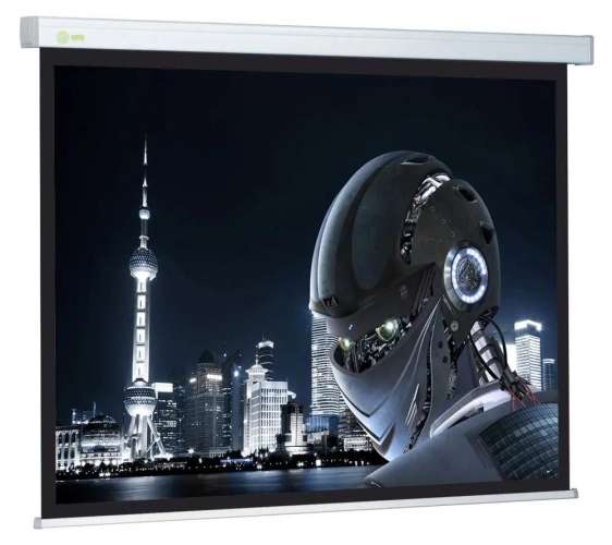 Экран Cactus Wallscreen CS-PSW-127X127,  127х127 см, 1:1,  настенно-потолочный белый
