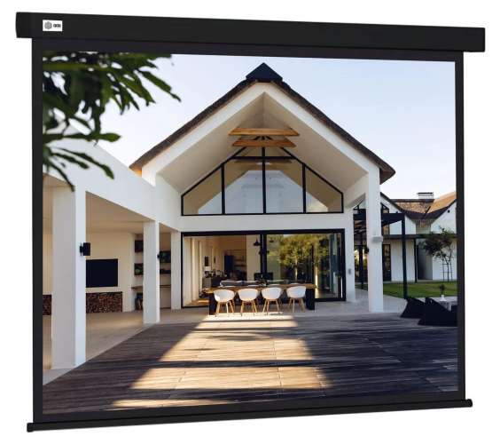 Экран Cactus Wallscreen CS-PSW-128X170-BK,  170.7х128 см, 4:3,  настенно-потолочный черный