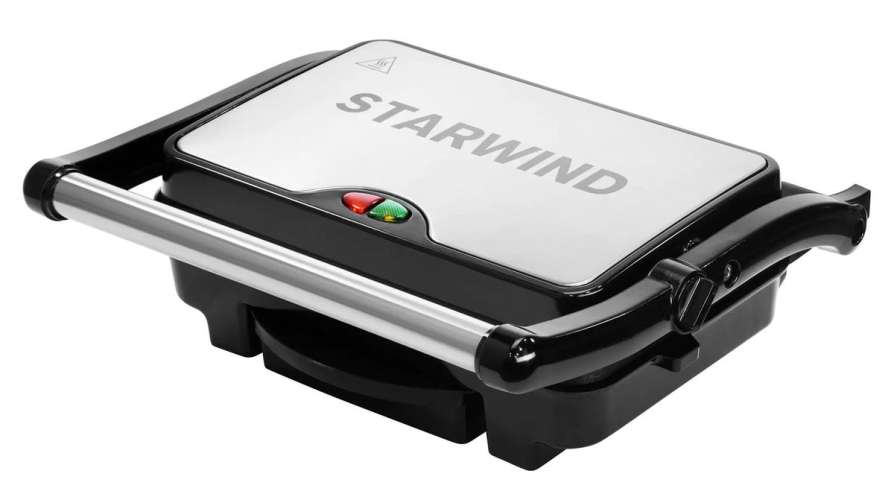 Электрогриль STARWIND SSG2040,  серебристый и черный