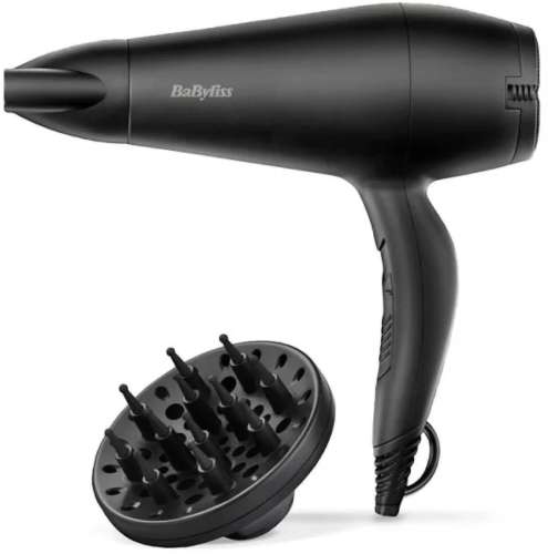 Фен BABYLISS D215DE, 2000Вт, черный