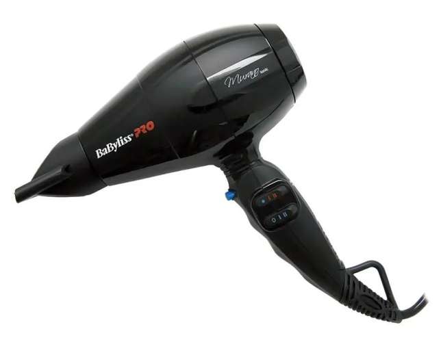 Фен BABYLISS PRO Murano Ionic, 2000Вт, черный