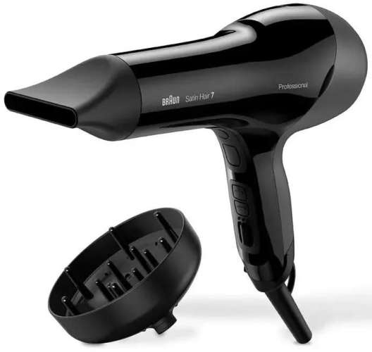 Фен Braun BRHD785E, 2000Вт, черный