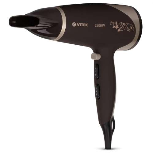 Фен Vitek VT-2327, 2200Вт, шоколадный