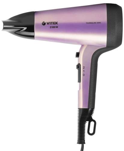 Фен Vitek VT-8224, 2100Вт, фиолетовый и черный