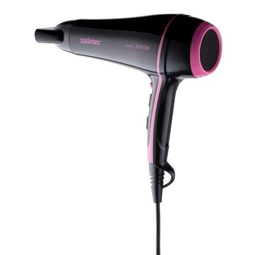Фен Zelmer ZHD8360, 2400Вт, черный и розовый