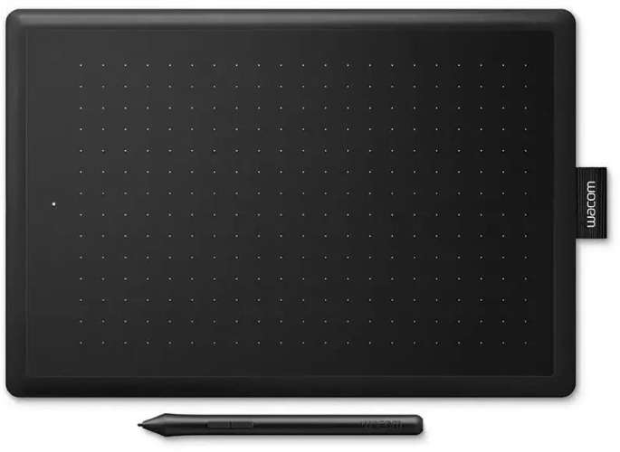 Графический планшет Wacom One CTL-672-S A5,  черный/красный