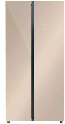 Холодильник двухкамерный LEX LSB520GlGID Total No Frost, Side by Side, инверторный золотистый