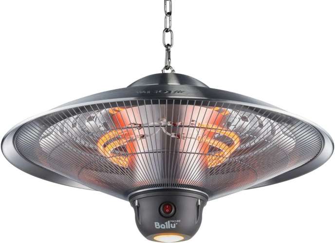 Инфракрасный обогреватель Ballu LL Carbon BIH-LL-2.1-S, 2100Вт, с пультом, 20м2, карбоновый, серебристый