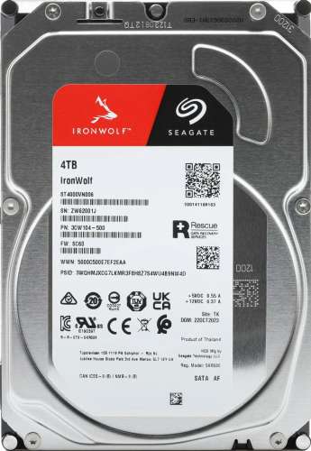Жесткий диск Seagate Ironwolf ST4000VN006,  4ТБ,  HDD,  SATA III,  3.5"