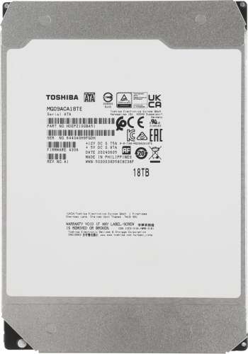Жесткий диск Toshiba Enterprise Capacity MG09ACA18TE,  18ТБ,  HDD,  SATA III,  3.5"