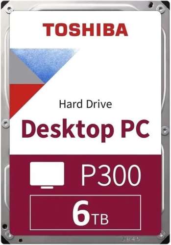Жесткий диск Toshiba P300 HDWD260UZSVA,  6ТБ,  HDD,  SATA III,  3.5"