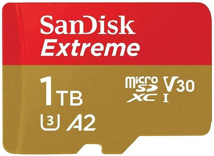 Карта памяти microSDXC UHS-I Sandisk Extreme 1024 ГБ, 190 МБ/с, Class 10, SDSQXAV-1T00-GN6MN,  1 шт., без адаптера