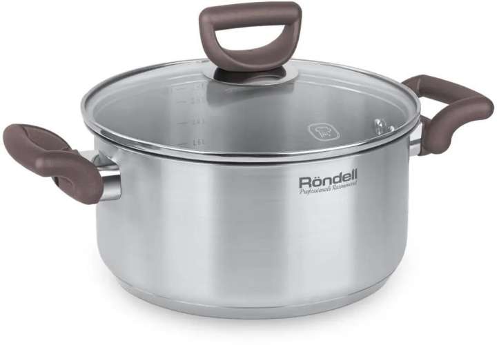 Кастрюля 2.8л Rondell Fest RDS-1322,  нержавеющая сталь, с крышкой