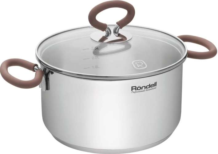 Кастрюля 3.1л Rondell Etery RDS-1599,  нержавеющая сталь, с крышкой