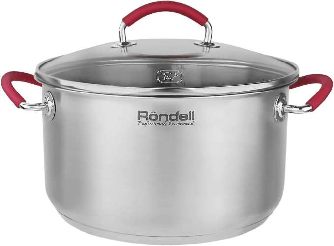 Кастрюля 5.1л Rondell Sorge RDS-1221,  нержавеющая сталь, с крышкой
