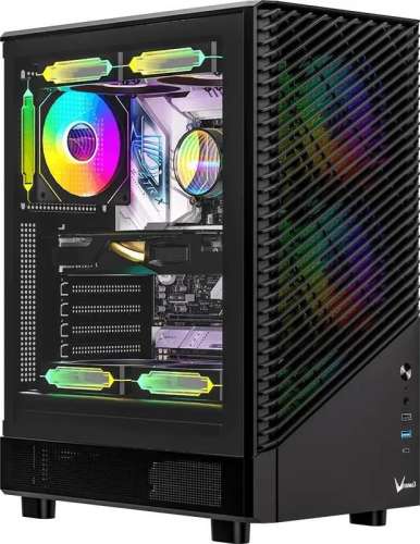 Корпус ATX Formula Mana Geometry, Midi-Tower, без БП,  черный