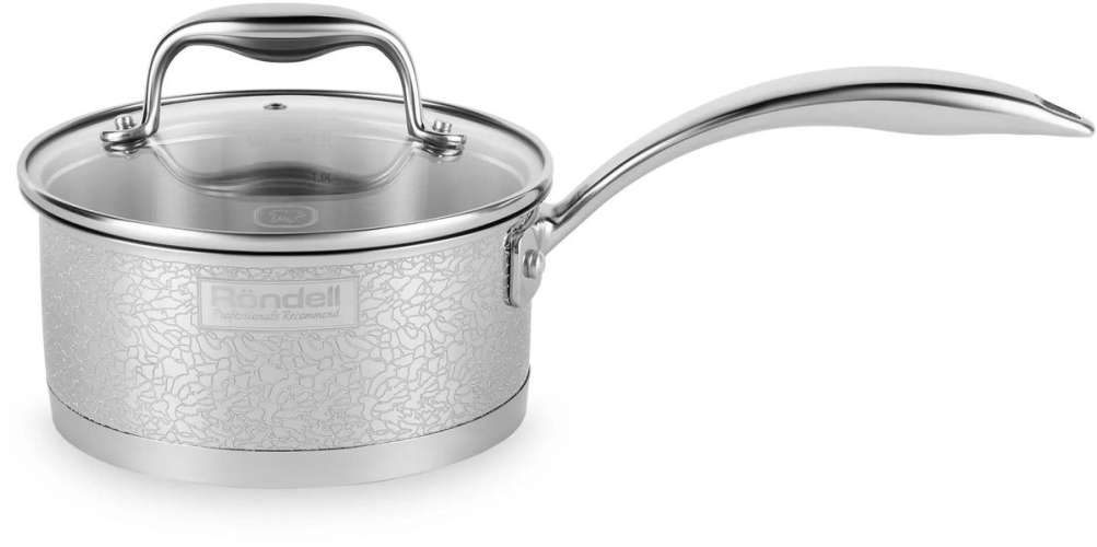 Ковш RONDELL Vintage RDS-345, 1.5л, с крышкой, стальной