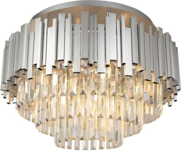 Люстра HIPER Grace H162-2, 9 х 40 Вт, серебро