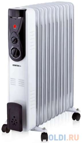 Масляный радиатор CENTEK CT-6202, 2500Вт, 11 секций, 3 режима, белый