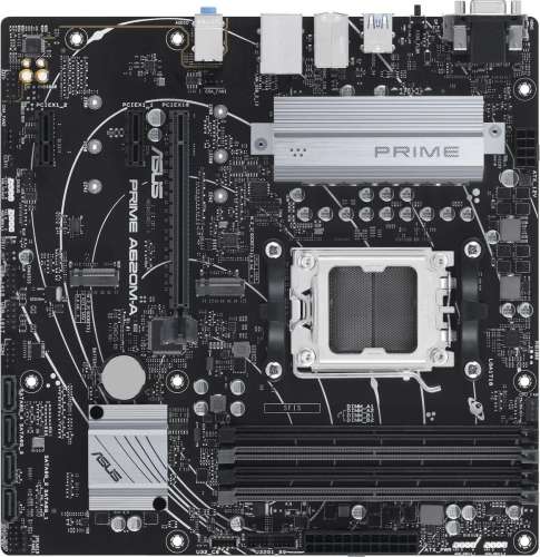 Материнская плата ASUS PRIME A620M-A-CSM, SocketAM5, AMD A620, mATX, Ret