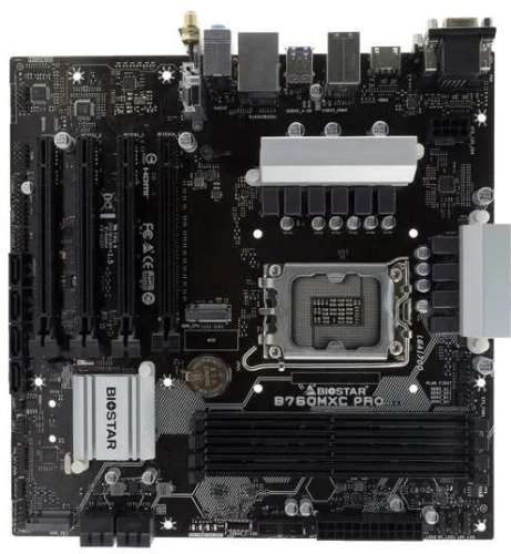 Материнская плата Biostar B760MXC Pro, LGA 1700, Intel B760, mATX, Ret