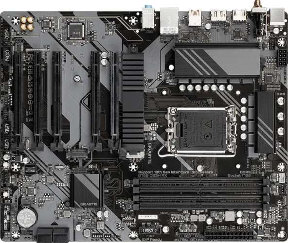 Материнская плата GIGABYTE B760 DS3H AX, LGA 1700, Intel B760, ATX, Ret