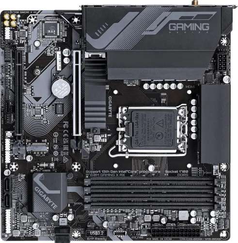 Материнская плата GIGABYTE B760M GAMING X AX, LGA 1700, Intel B760, mATX, Ret