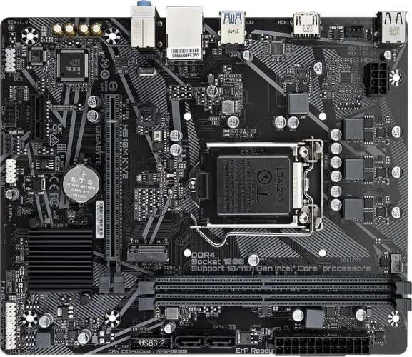 Материнская плата GIGABYTE H510M K V2, LGA 1200, Intel H470, mATX, Ret