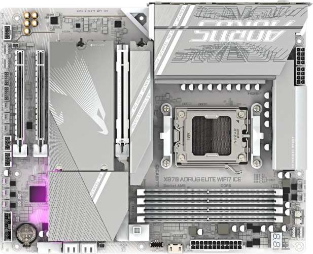 Материнская плата GIGABYTE X870 A ELITE WF7 ICE, SocketAM5, AMD X870, ATX, Ret