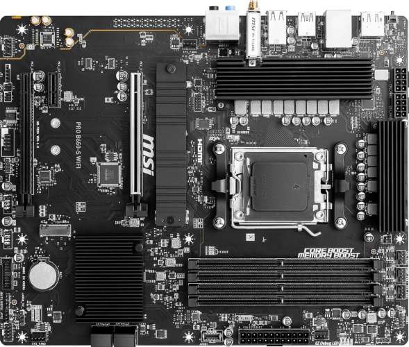 Материнская плата MSI PRO B650-S WIFI, SocketAM5, AMD B650, ATX, Ret