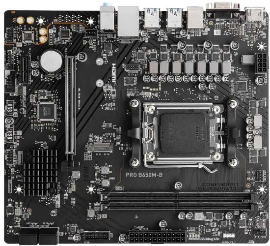Материнская плата MSI PRO B650M-B, SocketAM5, AMD B650, mATX, Ret