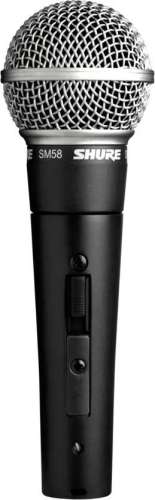 Микрофон SHURE SM58SE,  черный