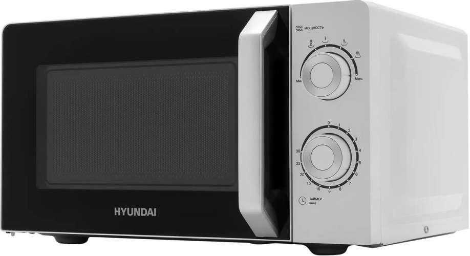 Микроволновая печь Hyundai HYM-M2053, 700Вт, 20л, белый /серебристый