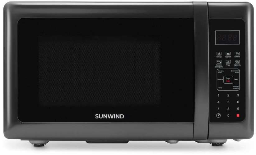 Микроволновая печь SunWind SUN-MW007, 700Вт, 20л, черный