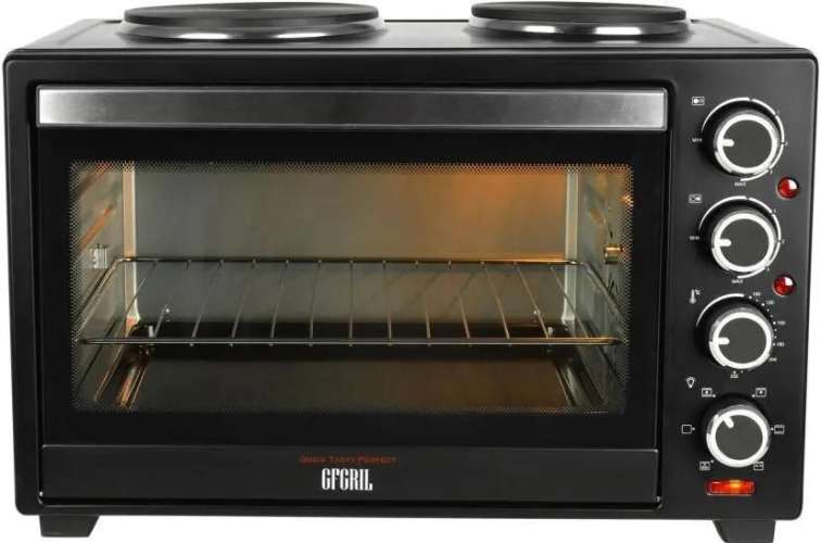 Мини-печь GFGRIL GFO-40 HOT PLATES,  черный
